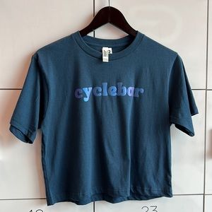 CycleBar Boxy Crop Tee NWT